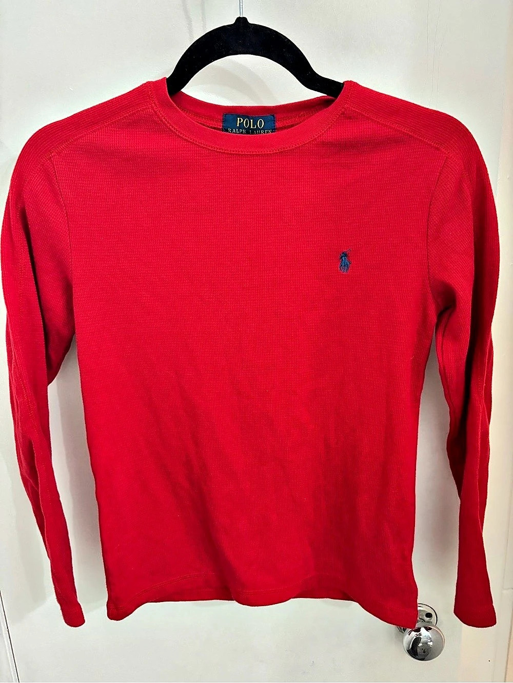 Kids Polo Ralph Lauren Thermal Long-Sleeve T-Shirt Red